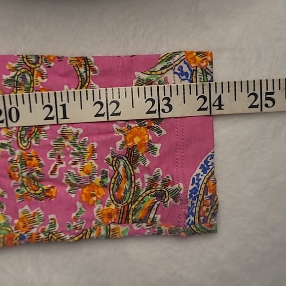 Ralph Lauren, pink patterned, long-sleeve, soft, stretchy top - Picture 4 of 6